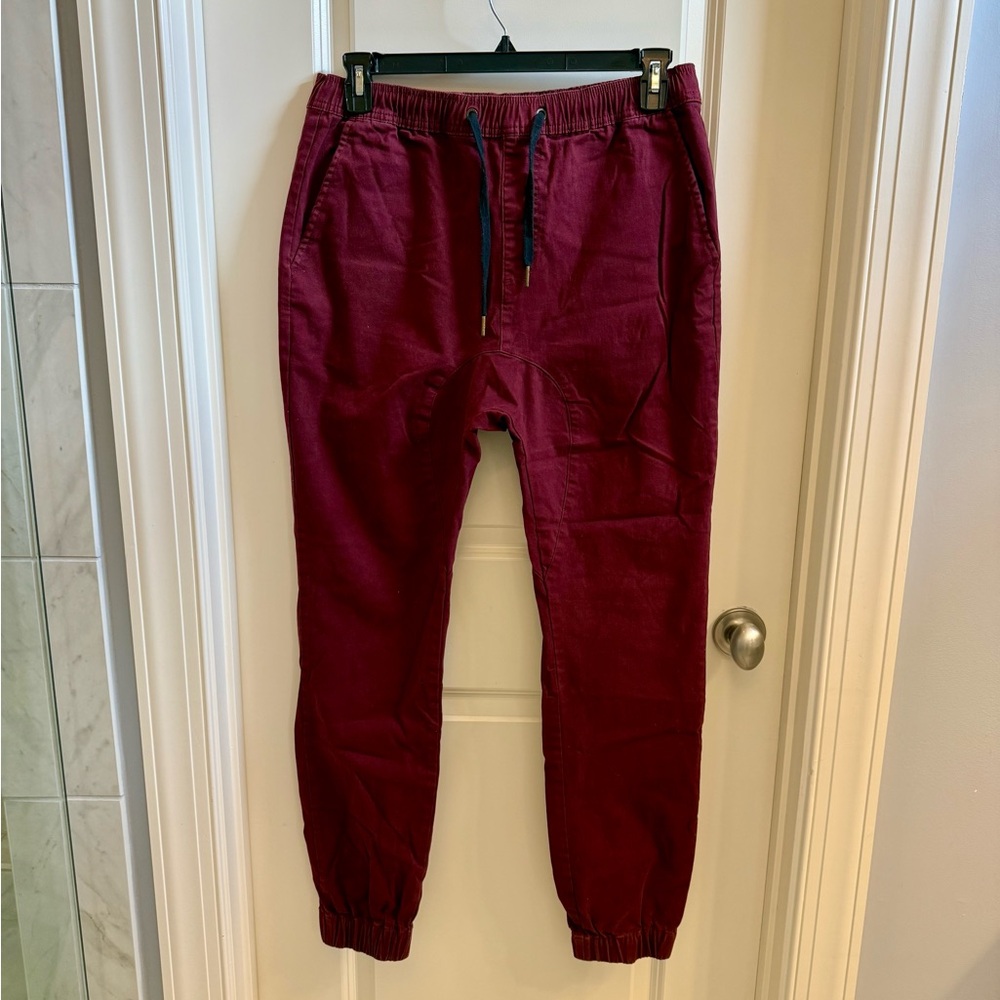 Zanerobe Burgundy Joggers - 34